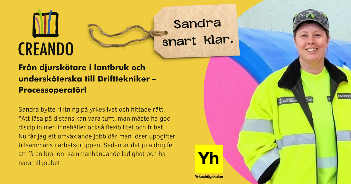 Sandra – yrkesbyte 180 grader!